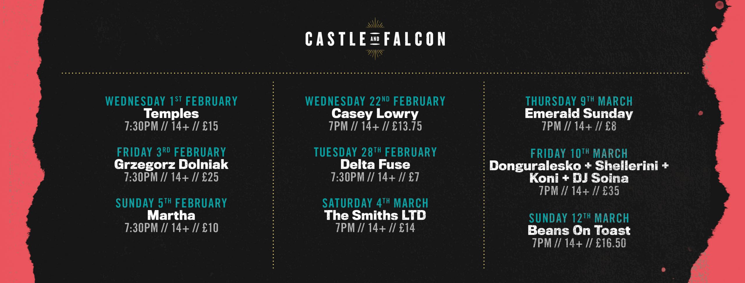 Happy New Year from all of us at The Castle & Falcon!